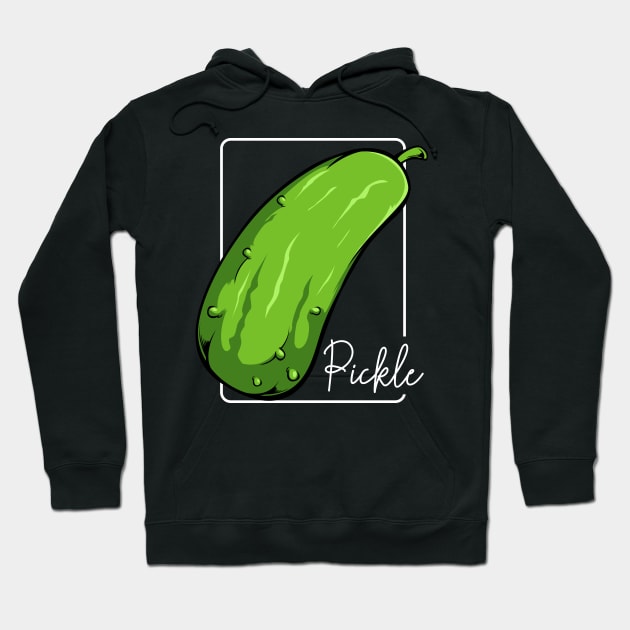 Pickle - Dill Vegetable Cucumber Green Vegan Food Hoodie by Lumio Gifts